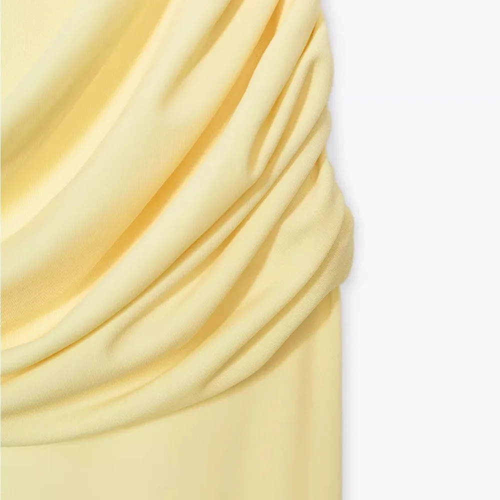 Zara Butter Yellow Backless Dress - Picture 4 of 4